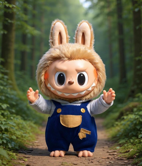 Labubu image with new AI-generated pose