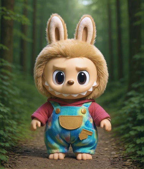 Labubu image with background